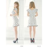 リボン風クロスウエストカットマーメイドラインミニドレス 韓国ドレス ガーリードレス | Tika | 詳細画像5 
