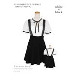 サロペット風レーストップAラインフレアミニドレス 韓国ドレス ガーリードレス | Tika | 詳細画像7 
