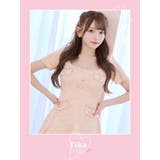 ゴールドパーツ×スクエアネックツイードフレアミニドレス 韓国ドレス ガーリードレ… | Tika | 詳細画像1 