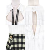 Tika 韓国製 胸元開きリボンチェックフレアミニドレス | Tika | 詳細画像8