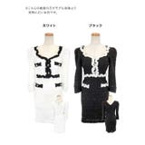 柔らかニットハイウエストマーク韓国ミニドレス ガーリードレス キャバドレス | Tika | 詳細画像11 
