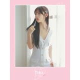 パールラインストレッチニットタイトミニドレス 韓国ドレス ガーリードレス | Tika | 詳細画像1