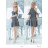 肩あき×フロントジップ＊ボックスプリーツスカートセットアップ ガーリードレス | Tika | 詳細画像7 