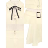 Tika 襟付きリボンノースリーブセットアップフレアミニドレス ガーリードレス | Tika | 詳細画像8 