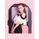 幅広フリルオープンショルダーセットアップキュロット セパレート 袖あり | Tika | 詳細画像2