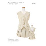 オープンバック×リボンセットアップ 韓国ドレス ガーリードレス | Tika | 詳細画像8 