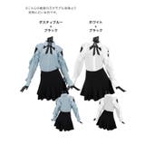 オープンショルダーフリルブラウス×プリーツスカートセットアップ 韓国ドレス | Tika | 詳細画像11
