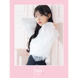 レースビジュービスチェブラウス&スカンツセットアップミニドレス 韓国ドレス | Tika | 詳細画像2