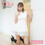 Tika チュールスカートペプラムトップスセットアップミニドレス 韓国ドレス | Tika | 詳細画像1