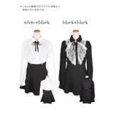 カメオブローチ付き刺繍レースブラウス×キュロットセットアップフレアミニドレス | Tika | 詳細画像12