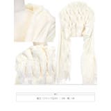 バックファーフリンジニットショール アウター ソフトニット | Tika | 詳細画像11 