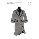 千鳥格子柄×パイピングフリルラップセットアップミニ丈スーツセット | Tika | 詳細画像8 