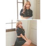 シンプルワンカラーパフスリーブセットアップミニドレス ガーリードレス 袖あり | Tika | 詳細画像2