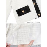 ノーカラーツイードセットアップミニスカスーツ カジュアルスーツ ツーピース | Tika | 詳細画像14 