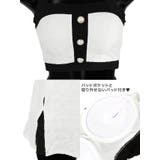 モノトーンパイピングタンキニ ガーリースイムウェア 体型カバー水着 | Tika | 詳細画像7