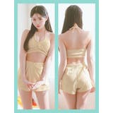 ショートパンツ付きバストカットバンドゥビキニ ガーリースイムウェア セット水着 | Tika | 詳細画像5