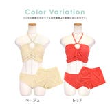ショートパンツ付きバストカットバンドゥビキニ ガーリースイムウェア セット水着 | Tika | 詳細画像6