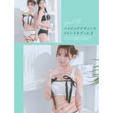 サテンリボンパイピング×レースアップコードタンキニ ガーリースイムウェア | Tika | 詳細画像3