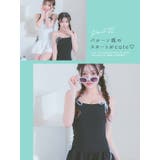 紐リボンフレアシルエットワンピース水着 ガーリースイムウェア 体型カバー水着 | Tika | 詳細画像3
