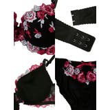 フラワーモチーフ刺繍ブラ＆ショーツセット リボン 3 | Tika | 詳細画像7 