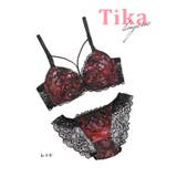 Tika コード刺繍レースブラ＆ショーツセット 勝負下着 | Tika | 詳細画像8 