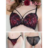 Tika コード刺繍レースブラ＆ショーツセット 勝負下着 | Tika | 詳細画像9 