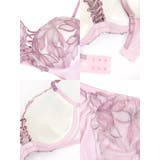 バストレースアップコード×フラワー刺繍ブラ＆ショーツセット ガーリーランジェリー | Tika | 詳細画像7 