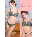 エバーグリーンレースブラ＆ショーツセット セクシーランジェリー 勝負下着 | Tika | 詳細画像3 