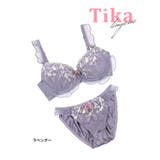 Tika ネコ刺繍フリルブラ＆ショーツセット 勝負下着 | Tika | 詳細画像8 