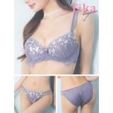 Tika ネコ刺繍フリルブラ＆ショーツセット 勝負下着 | Tika | 詳細画像9 