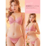 フラワーレースポイントビジューブラ&ショーツセット 勝負下着 フルバックショーツ | Tika | 詳細画像3
