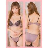 フラワーブラックレース×サイドシースルーブラ&ショーツセット | Tika | 詳細画像5