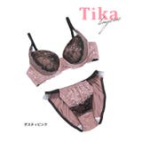 フラワーブラックレース×サイドシースルーブラ&ショーツセット | Tika | 詳細画像6