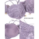 総レース×バックウエストコードフロントホックブラ&ショーツセット | Tika | 詳細画像7