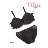 バックシャンコードデザイン刺繍レースブラ&ショーツセット 勝負下着 カットアウト | Tika | 詳細画像5
