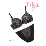 スカラップレースワンカラーポイントビジューブラ&ショーツセット 勝負下着 | Tika | 詳細画像5