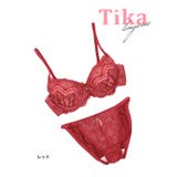 スカラップレースワンカラーポイントビジューブラ&ショーツセット 勝負下着 | Tika | 詳細画像6
