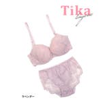 スカラップレースバックポイントビジューブラ＆ショーツセット 勝負下着 ガーリーブ… | Tika | 詳細画像6 