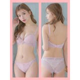 スカラップレースバックポイントビジューブラ＆ショーツセット 勝負下着 ガーリーブ… | Tika | 詳細画像5 