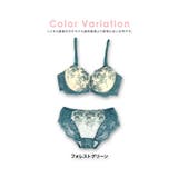 クラシックフラワー刺繍×レースブラ&ショーツセット ガーリーランジェリー セクシー | Tika | 詳細画像6