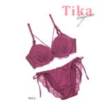 クロスコードフラワーレースブラ&ショーツセット セクシーランジェリー 勝負下着 | Tika | 詳細画像6