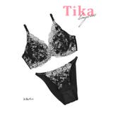 フラワー刺繍レースフルカップブラ＆ショーツセット セクシーランジェリー 勝負下着 | Tika | 詳細画像6 