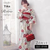 Tika 大正ロマン梅×流水紋浴衣2点セット レディース浴衣 | Tika | 詳細画像1 
