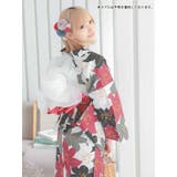 総百合柄浴衣3点セット レトロ浴衣 エレガント | Tika | 詳細画像3