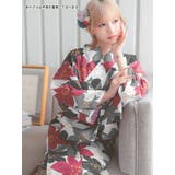 総百合柄浴衣3点セット レトロ浴衣 エレガント | Tika | 詳細画像4