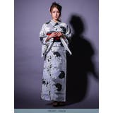 マルチカラーローズモノトーン浴衣3点セット 平帯 下駄 | Tika | 詳細画像7