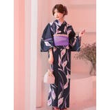 濃紺菖蒲柄浴衣3点セット 妖艶浴衣 粋浴衣 | Tika | 詳細画像5