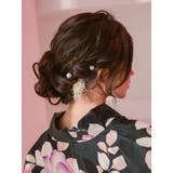 かすみ草×ポイントパールヘアアクセサリー3点セット 浴衣小物 浴衣アクセサリー | Tika | 詳細画像1