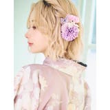 下がりフラワー×バタフライクリップヘアアクセサリー5点セット 浴衣小物 Uピン | Tika | 詳細画像3