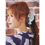 しだれフラワー×メッシュレースヘアアクセサリー4点セット 浴衣小物 Uピン | Tika | 詳細画像1
